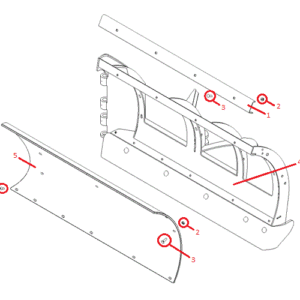 Power-V RT3 9'2" Polymer Blade Half (Left) Diagram