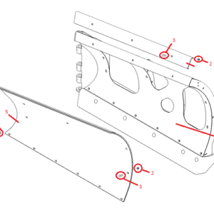 Power-V RT3 9'2" Polymer Blade Half (Left) XT Diagram