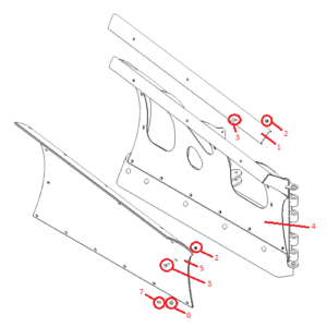 Power-V RT3 9'2" Polymer Blade Half (Right) Diagram