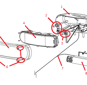 Power-V RT3 Headlight (Driver) (103272 & Down) Diagram