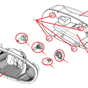 Power-V RT3 Headlight (Driver) (103272 & Up) Diagram