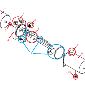 Power-V RT3 HYD04807 Motor Kit (97073 & Down) Diagram