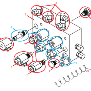 Power-V RT3 Valve Assembly (97073 & Down) Diagram