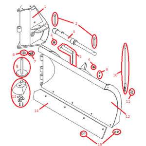 Power-V RT3 Blade Half (Left) Diagram