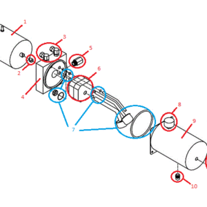 Power-V RT3 Motor Kit HYD01710 (97073 & Up) Diagram