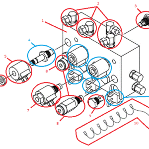 Power-V RT3 Valve Assembly (97073 & Down) Diagram