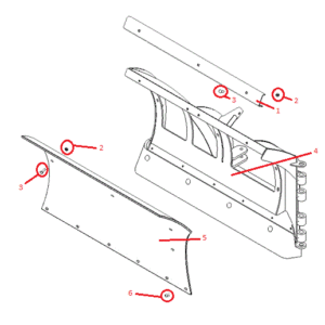 Power-V RT3 8'2" Polymer Blade Half (Right) Diagram