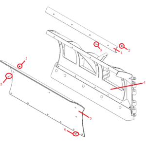 Power-V RT3 9'2" Polymer Blade Half (Left) Diagram