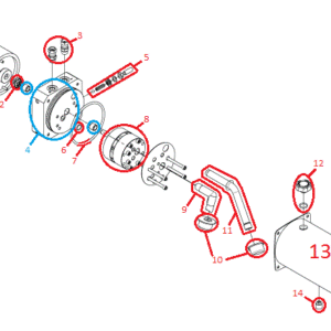 Power-V RT2 HYD09322 Motor Kit Diagram