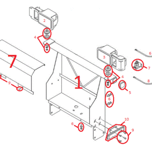 Power-V RT2 Light Bracket Assembly Diagram