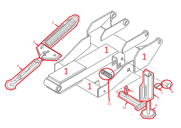 Power-V RT2 Pushframe Assembly Diagram