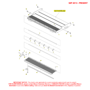 Maxon RA (Sep 2015 - Present) Flipover Assembly With Single Retention Ramp Diagram
