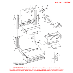 Maxon RCM (Aug 2012 - Present) 1250C Main Assembly Diagram (2 OF 2)