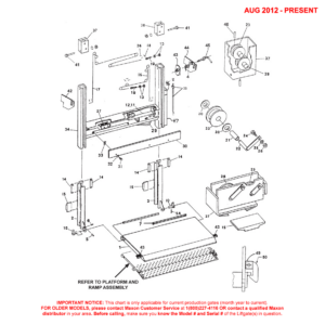 Maxon RCM (Aug 2012 - Present) 1600C AB Main Assembly Diagram (1 OF 2)