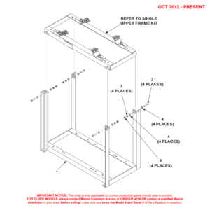 Maxon RCT (Oct 2012 - Present) Single Frame Assembly Diagram