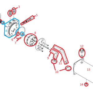 Straight Blade RT3 HYD09333 Motor Kit Diagram