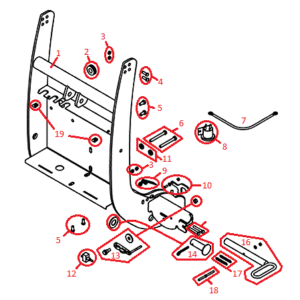 Straight Blade RT3 Coupler Assembly Diagram