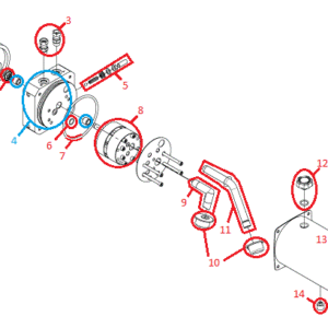 Straight Blade RT3 HYD09322 Motor Kit (G1220 & Up) Diagram
