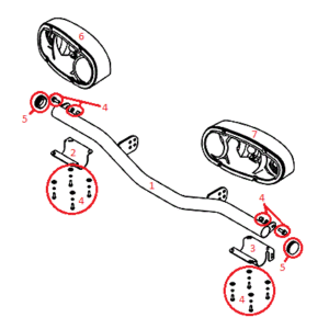 Straight Blade RT3 Lightbar (H3732 & Up) Diagram