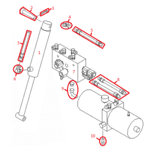 Straight Blade RT3 Left Controller Diagram