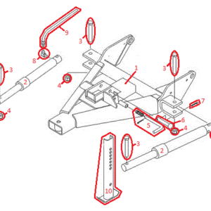 Straight Blade RT3 Pushframe Assembly Diagram
