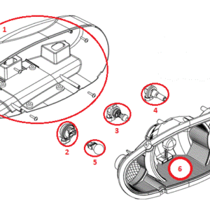 Sport Duty RT3 Headlight (Passenger) (H3732 & Up) Diagram