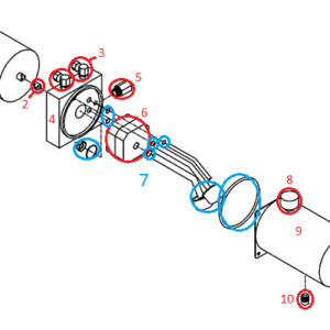 Sport Duty RT3 HYD12209 Motor Kit (H3902 & Up) Diagram