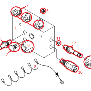 Sport Duty RT3 Valve Assembly HYD07080 (H3902 & Down) Diagram