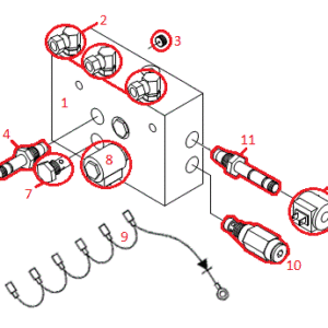 Sport Duty RT3 Valve Assembly HYD07080 (H3902 & Up) Diagram