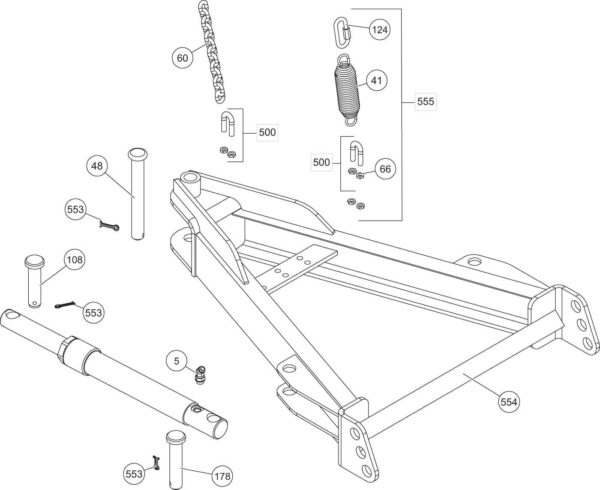 SD Series A-Frame Components Diagram