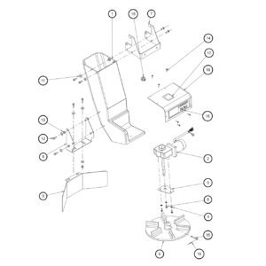 SaltDogg SHPE0750X Extended-Length Chute Assembly Diagram