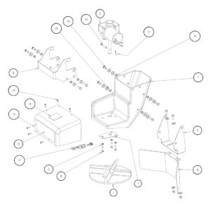 SaltDogg SHPE1000 Chute Assembly (2014-) Diagram