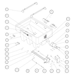 SaltDogg SHPE1000/X Hopper Assembly Diagram