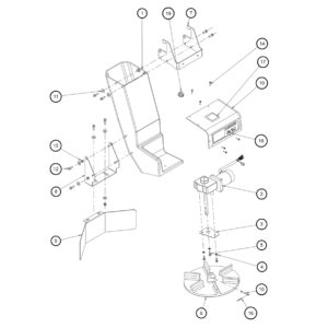 SaltDogg SHPE1000X Extended Length Chute Assembly Diagram