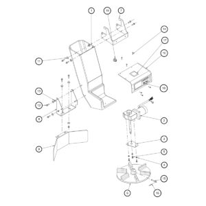 SaltDogg SHPE1500X Extended-Length Chute Assembly Diagram