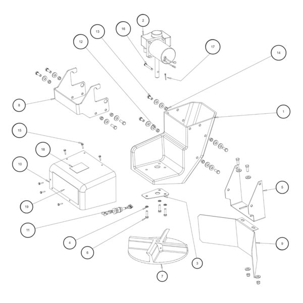 SaltDogg SHPE2000 Chute Assembly Diagram (2014-)