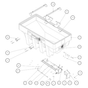 SaltDogg SHPE2000/X Hopper Assembly Diagram