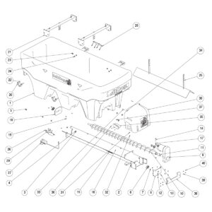 SaltDogg SHPE2500 [Discontinued] Auger Hopper Assembly Diagram