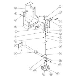SaltDogg SHPE3000/CH Chute Assembly Diagram