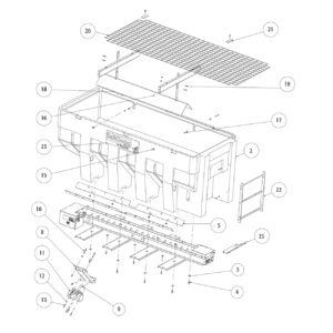 SaltDogg SHPE3000 Hopper Assembly Diagram