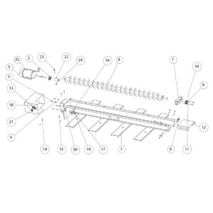 SaltDogg SHPE3000 Trough Assembly Diagram