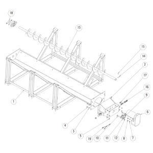SaltDogg SHPE4000 Trough Assembly Diagram