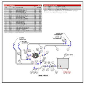 Swaploader SL-145/160 Hydraulic Sub Assembly Chassis Tank Circuit Diagram