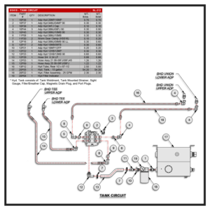 Swaploader SL-185/212 Hydraulic Sub-Assembly Chassis Tank Circuit Diagram