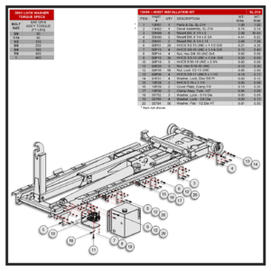 Swaploader SL-214 Hoist Installation Kit Diagram