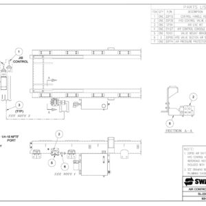 200 Series Air Control Assembly (2 Section) Diagram