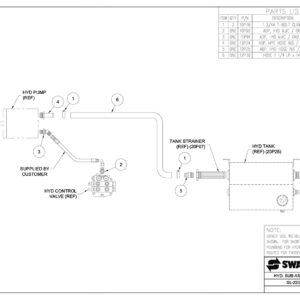 200 Series Hydraulic Sub-Assembly Pump Circuit Diagram