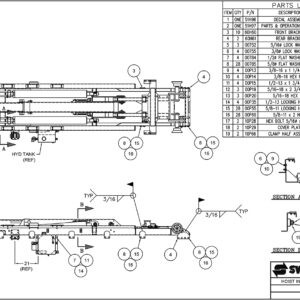 SL-220 Hoist Installation Kit Assembly Diagram