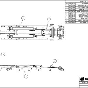 SL-220 Swaploader Hoist Base Assembly Diagram