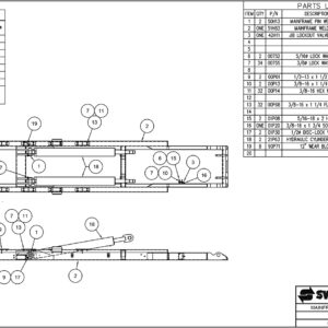 SL-222 Mainframe Sub-Assembly Diagram